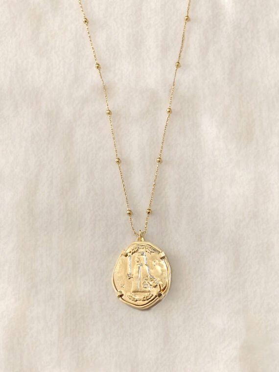 Collier thémis médaille antique