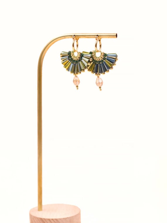 Boucles éventail pitaya vert