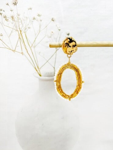 Boucles d'oreilles Oria nacre