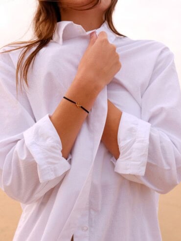 Bracelet personnalisable Infini Doré