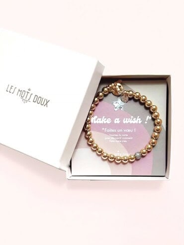 Bracelet Make a Wish Plaqué or