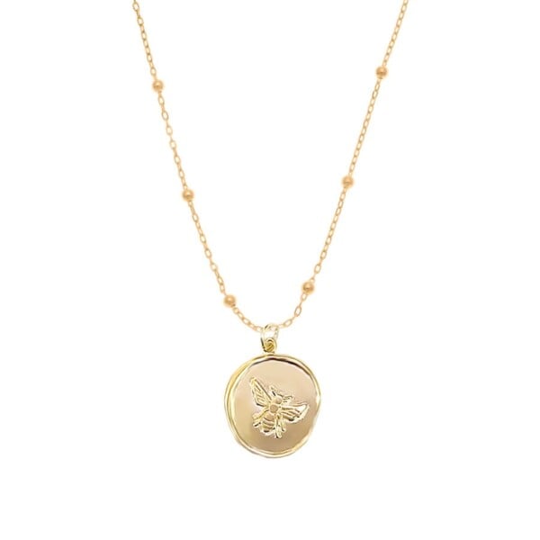 Collier médaille abeille melina