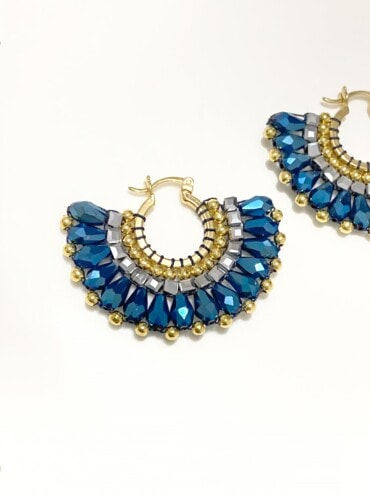 Boucles d'oreilles Montebello Bleu