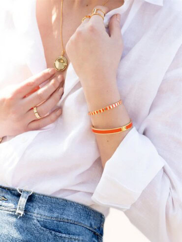 Bracelet fermoir Bangle Tangerine