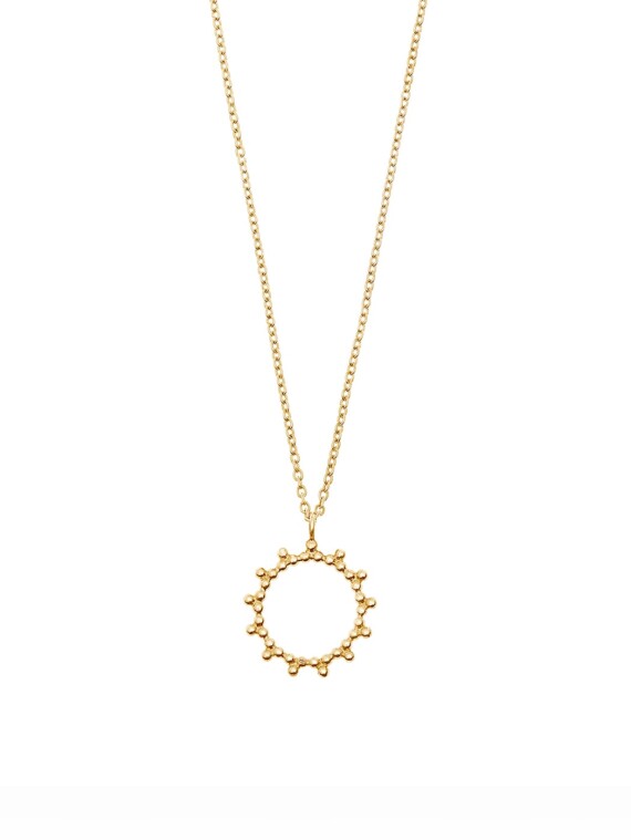 Collier soleil radieux vermeil - Collier doré femme