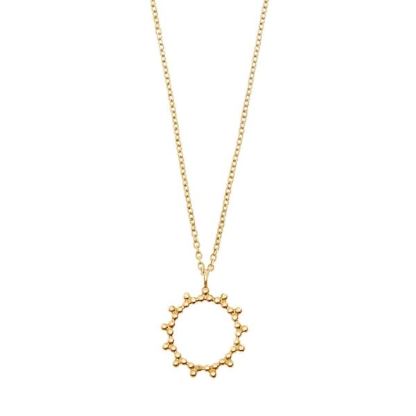 Collier soleil radieux vermeil - Collier doré femme