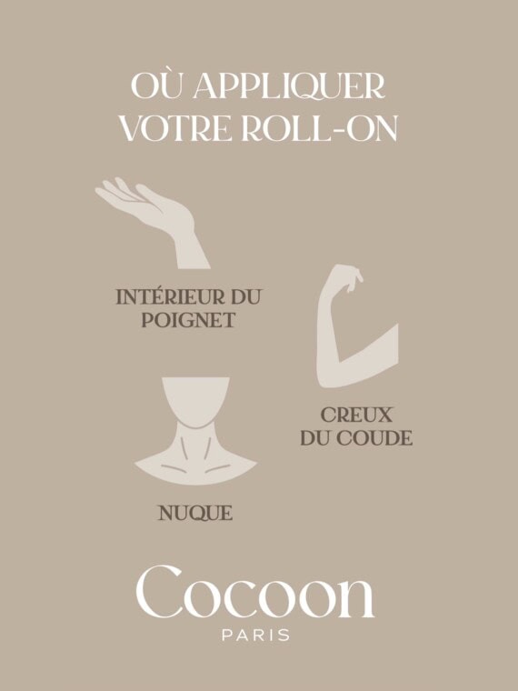 Application du roll-on parfumé