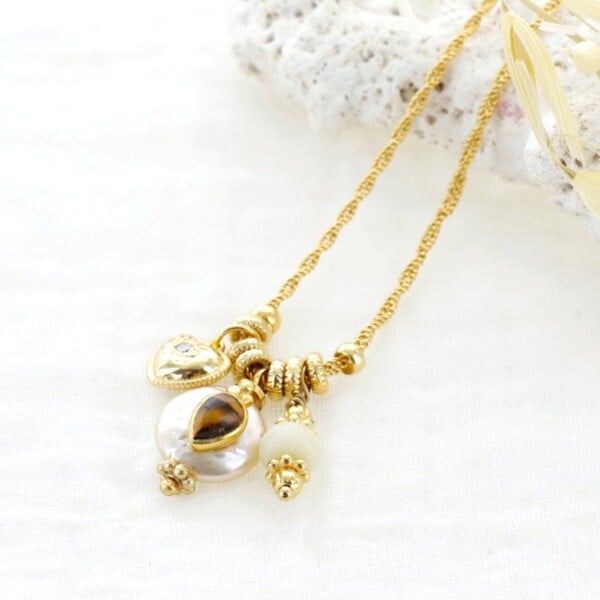 Collier joy oeil de tigre