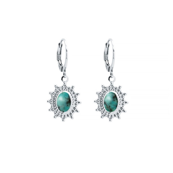 Boucles marquise jaspe africain
