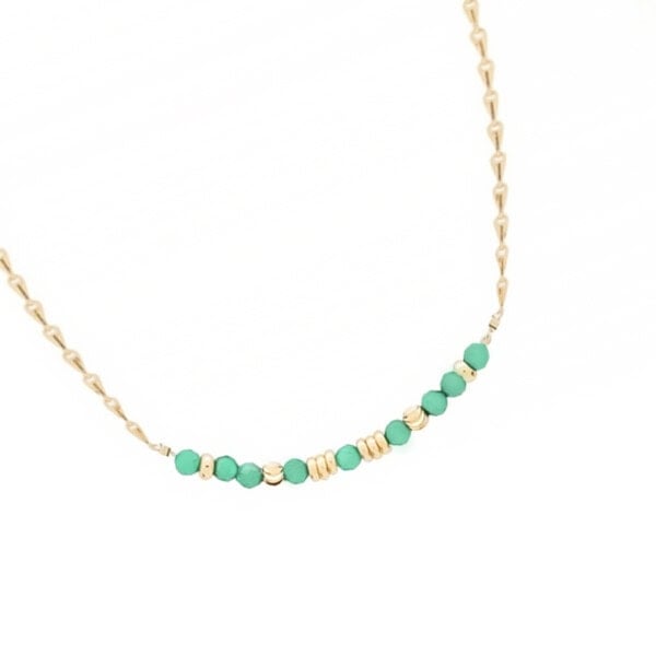 Collier sakura yuna hanane amazonite zoom pres