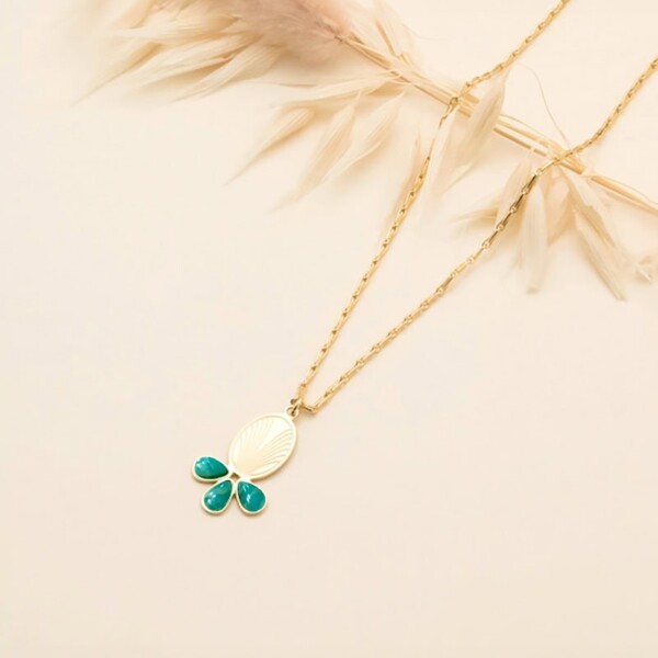 Collier waikiki sunrise amazonite