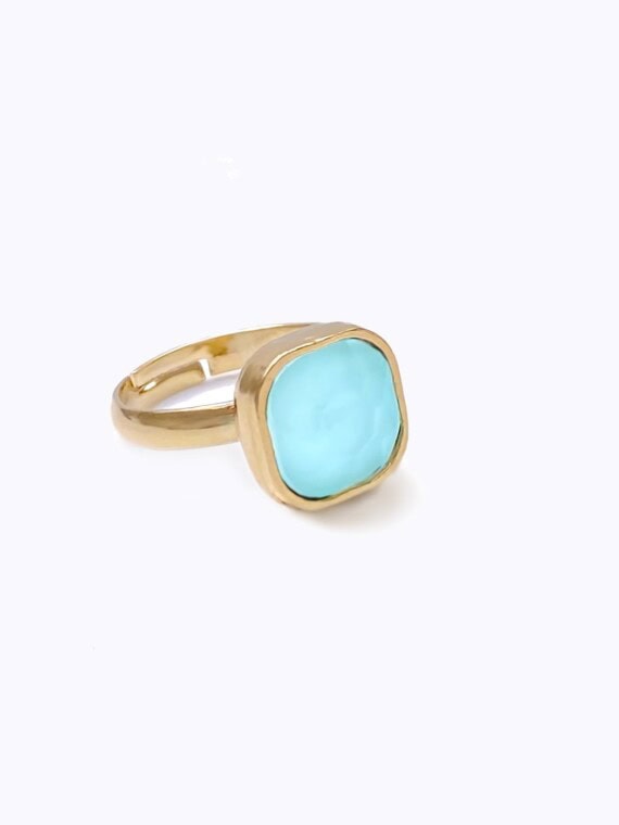 Bague echappée belle bleu azur
