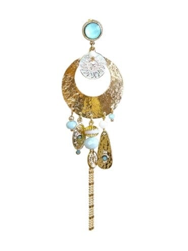 Boucles d'oreilles Equinoxe Bleu Azur
