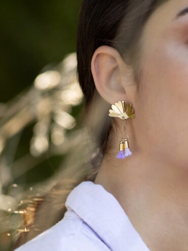 Boucles longues Tropico Lilas