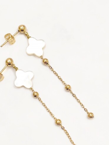 Boucles d'oreilles pendantes nacre MARIAH