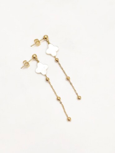 Boucles d'oreilles pendantes nacre MARIAH