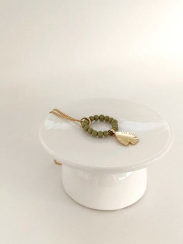 Collier Maya Folk Kaki