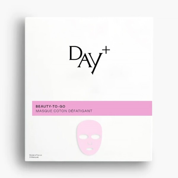 Masque visage défatigant. Masque en coton pour la peau. Beauté et Bien-être.