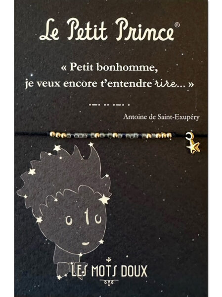 Bracelet Petit Prince : rire - Bijou code morse à message secret
