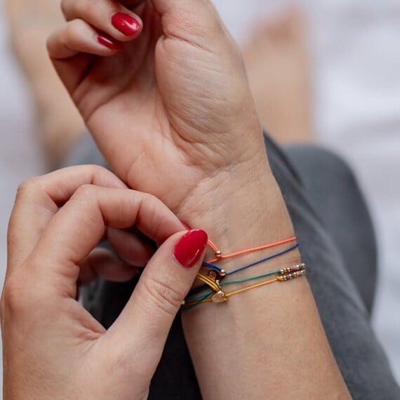 Bracelet code morse à message secret : you are loved