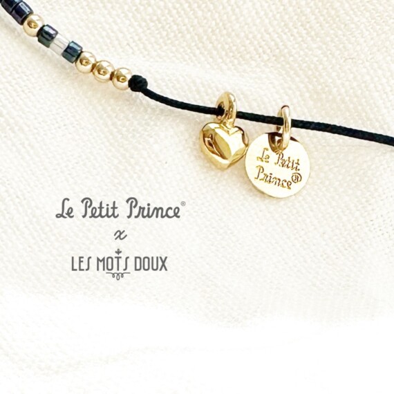 Bracelet Petit Prince : mon ami - Bijou code morse à message secret