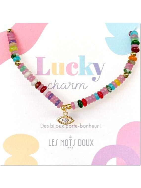 Collier talisman œil protecteur lucky charm