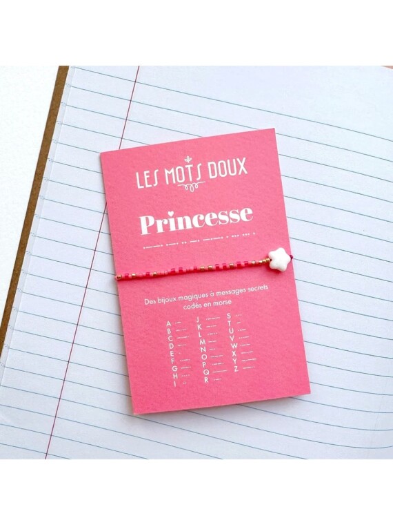 Bracelet enfant code morse : Princesse