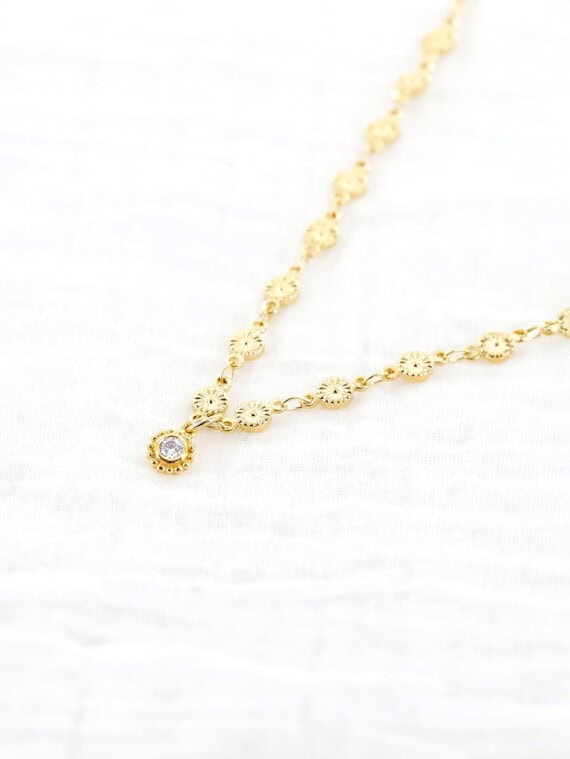 Collier zircon tina zircon