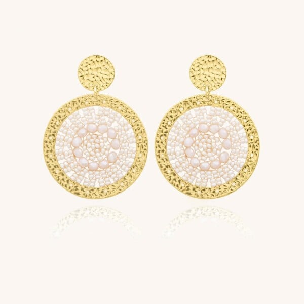 Boucles d'oreilles patagona sable