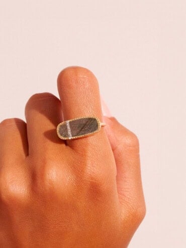 Bague izy 3 labradorite femme