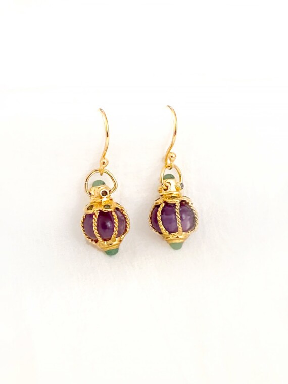 Boucles d'oreilles Dana Améthyste