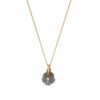 Collier fleur Tiny iris labradorite