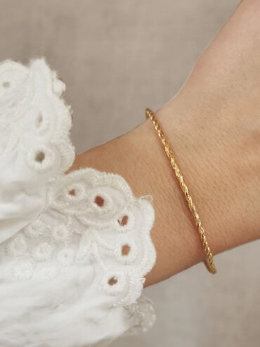 Bracelet fin rosa