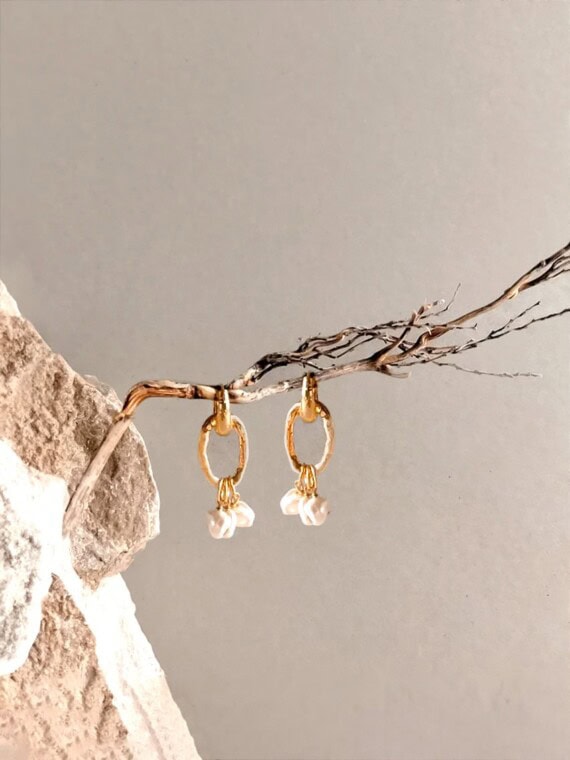 Boucles d'oreilles thalia perles