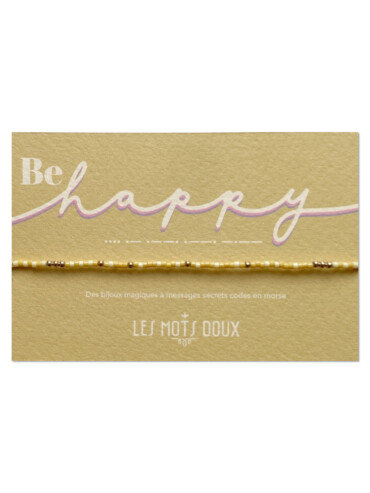 Bracelet be happy code morse