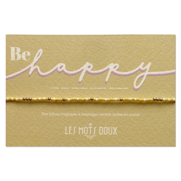 Bracelet be happy code morse
