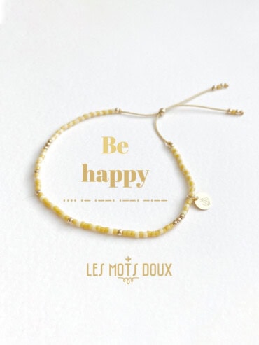 Bracelet be happy code morse