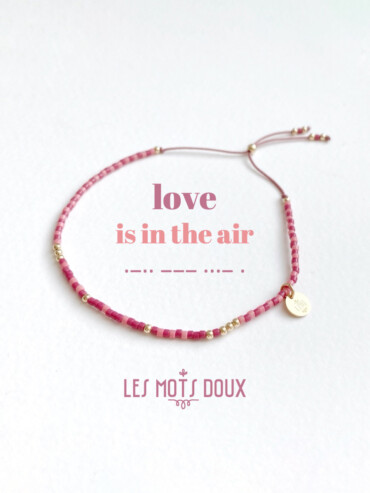 Bracelet love is in the air code morse