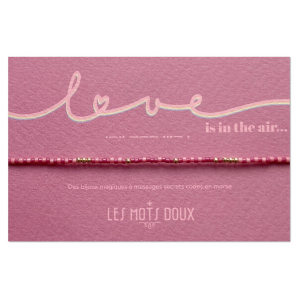 Bracelet love is in the air code morse
