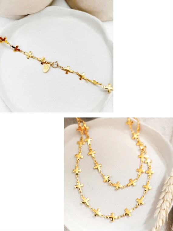 Collier croix Kamari