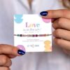 Bracelet gemmes love