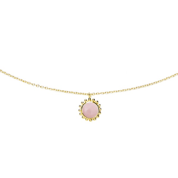 Collier Plein soleil opale rose
