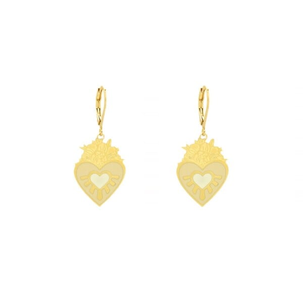 Petites boucles d'oreilles FRIDA IVOIRE