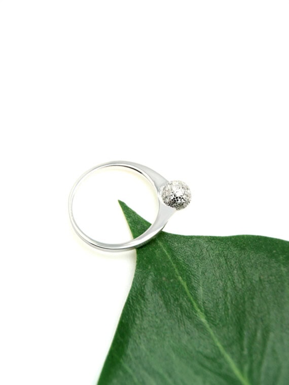 Bague boule argent archipel