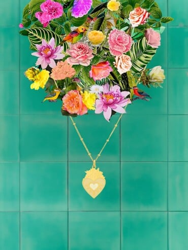 Collier fin Frida Ivoire