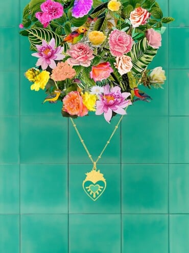Collier fin Frida Lagon