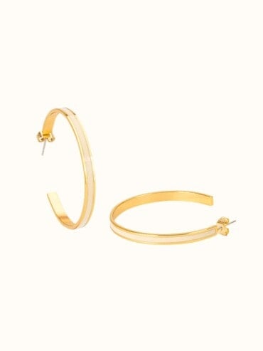 Créoles bangle sable