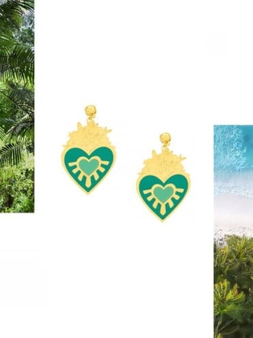 Grandes Boucles d'oreilles Frida Lagon