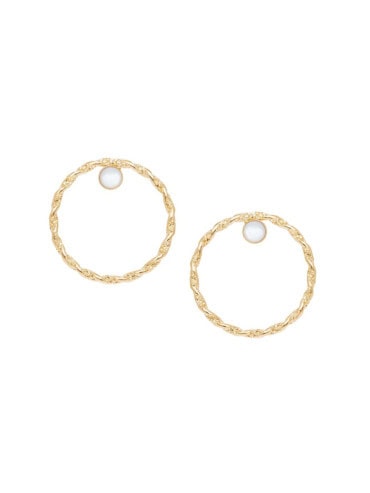 Grandes boucles d'oreilles torsadées angela