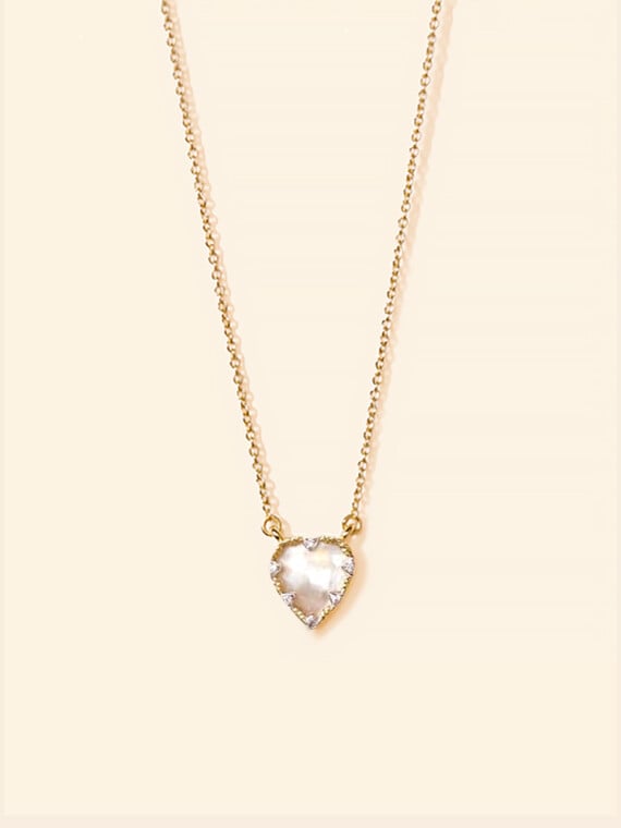 Collier lima nacre coeur